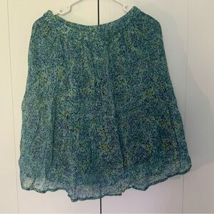 Floral Blue Skirt Brand New With Tags!  Paradigma Edna Size Medium
